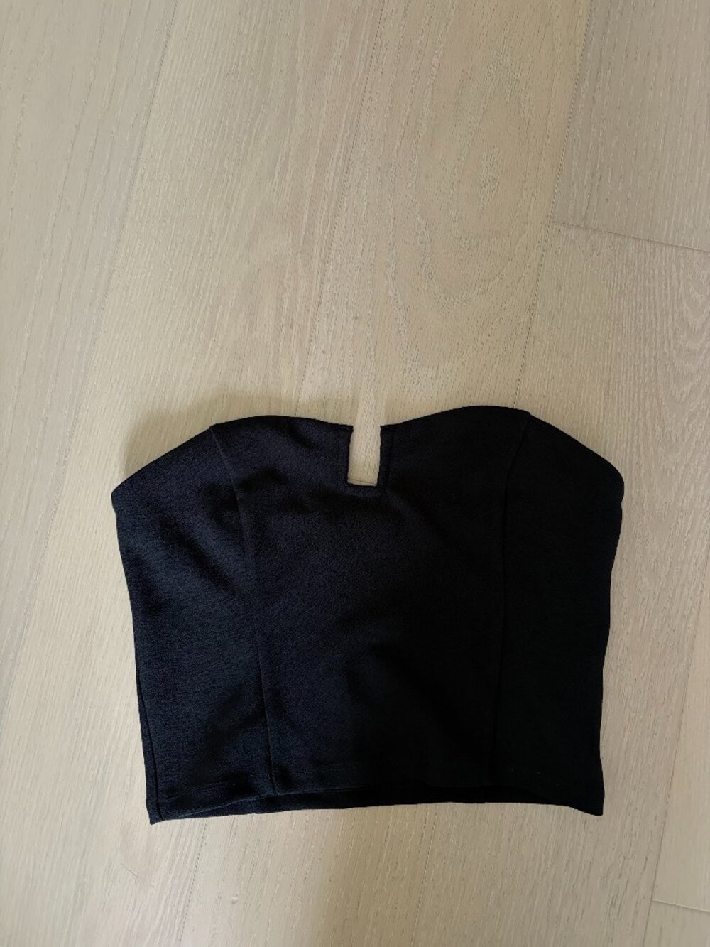 Strapless Black Crop Top Abercrombie and Fitch